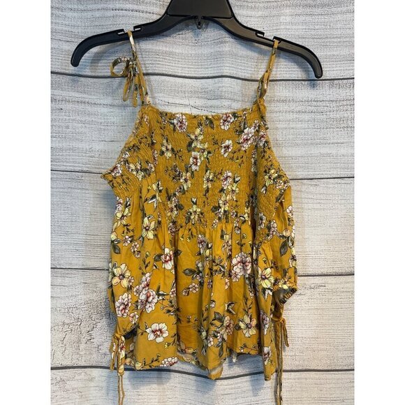 Aeropostale Floral Off-Shoulder Flowy Sleeve Top Size S - Picture 3 of 4